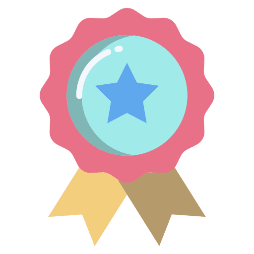 Badge star award insignia icon