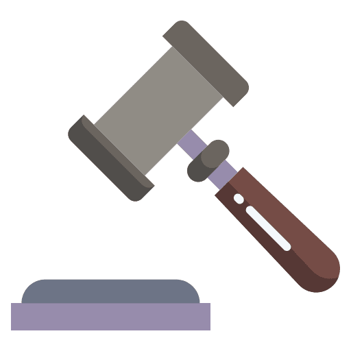 Legal auction governance legal icon