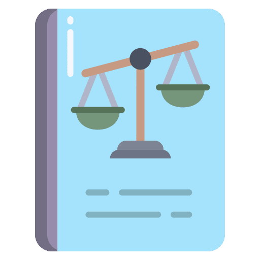 Constitution notary court book icon