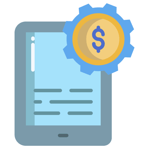 Device money settings dollar icon