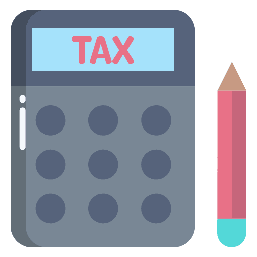 Tax taxes tax calculation icon