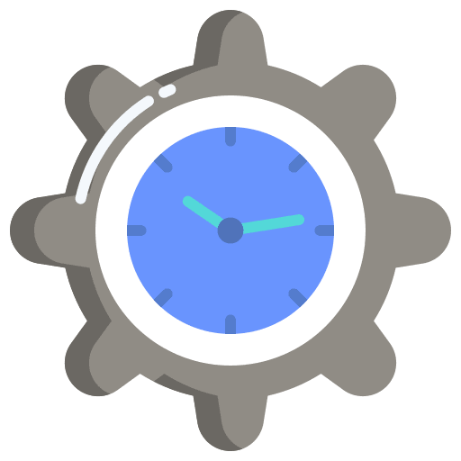 Time clock default time icon