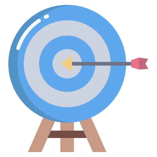Aim darts focus bullseye icon