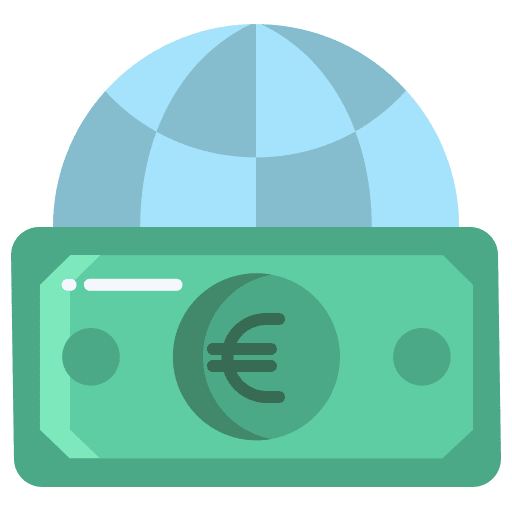 Finance world euro business and finance icon