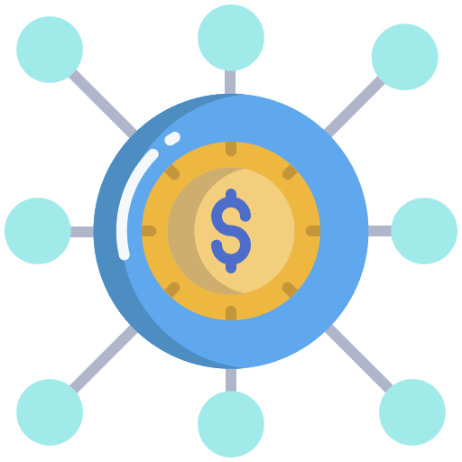 Funding connection scheme business and finance icon