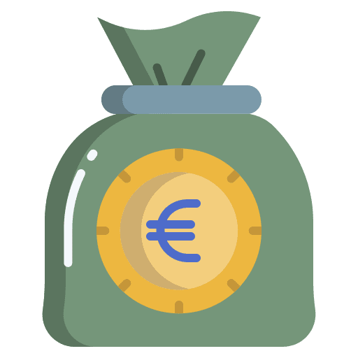 Money bag business and finance bank money bag icon