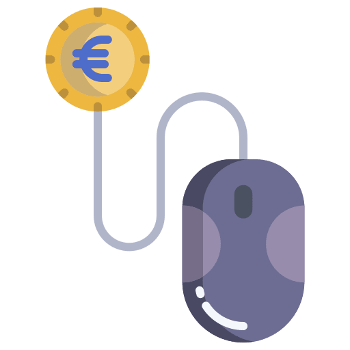 Click payment seo and web business icon