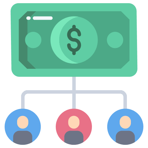 Income flow user income icon