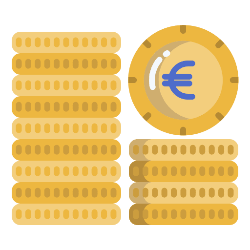 Coins stack currency coins icon