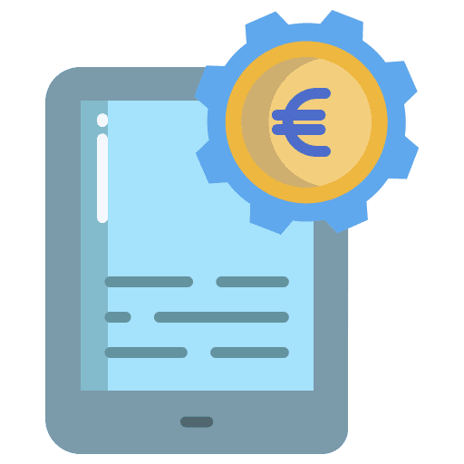 Device electronics banking smartphone icon