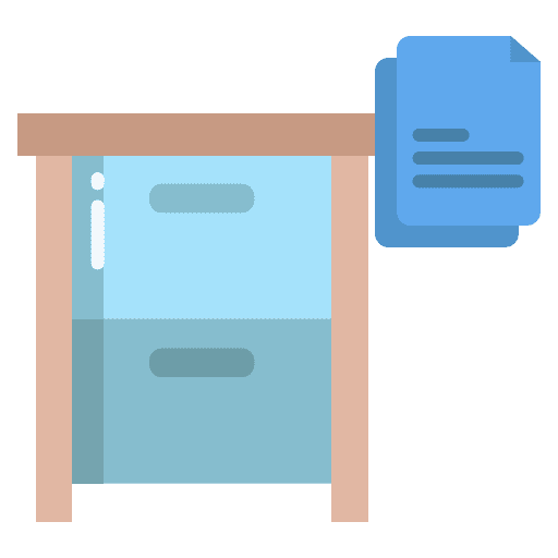 Drawer cabinet drawer drawer documents icon