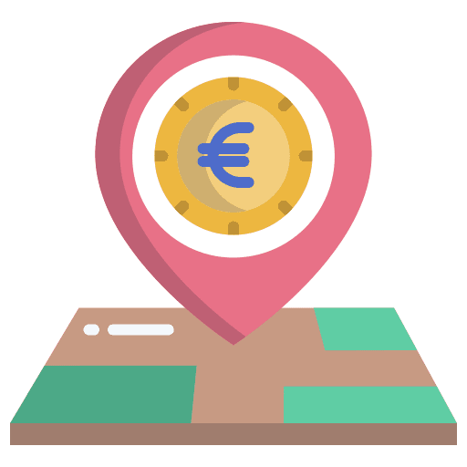 Map placeholder map finance icon