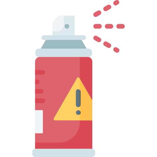 Aerosol warning ecology miscellaneous icon