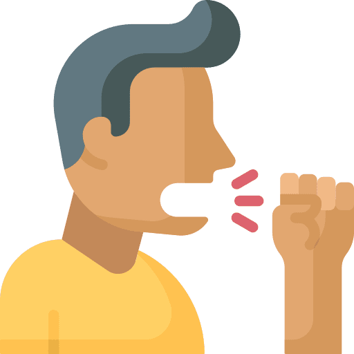 Cough people man healthcare and medical icon