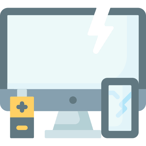 Electronic television electronic environment icon