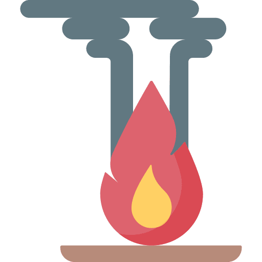 Fire pollution smoke flame icon Fire pollution smoke flame icon