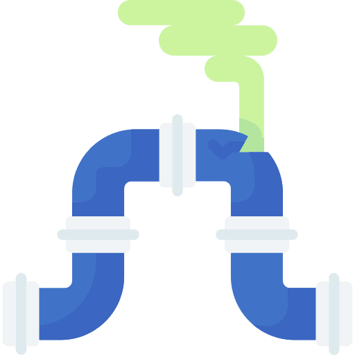 Gas pipe broken miscellaneous danger icon Gas pipe broken miscellaneous danger icon