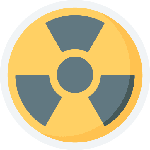 Toxic hazard danger radiation icon Toxic hazard danger radiation icon