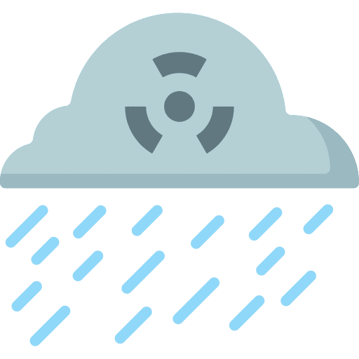 Acid rain contamination radioactive industry icon Acid rain contamination radioactive industry icon