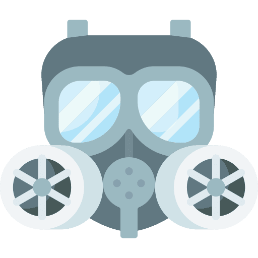 Gas mask security face mask asbestos icon Gas mask security face mask asbestos icon