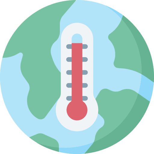 Global warming ecology weather temperature icon Global warming ecology weather temperature icon