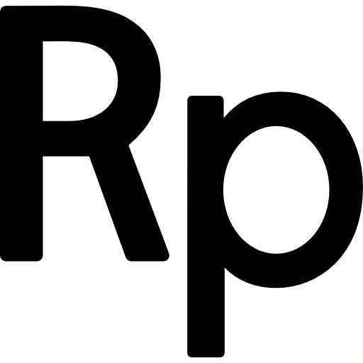 Indonesia rupiah currency symbol symbol letters currencies icon