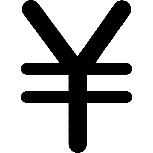 Yen currency symbol money sign currency symbol yens icon
