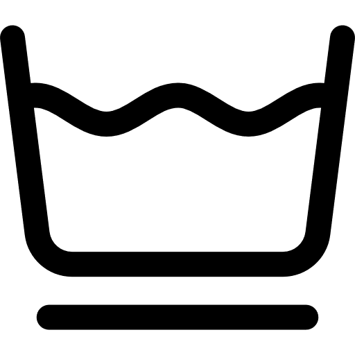 Carefully wash shapes laundry water icon