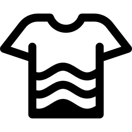 Hanging clothes dry wash clean icon