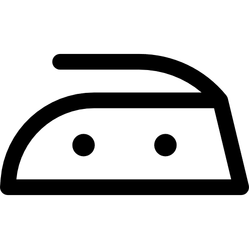 Ironing clean shapes wash icon Ironing clean shapes wash icon