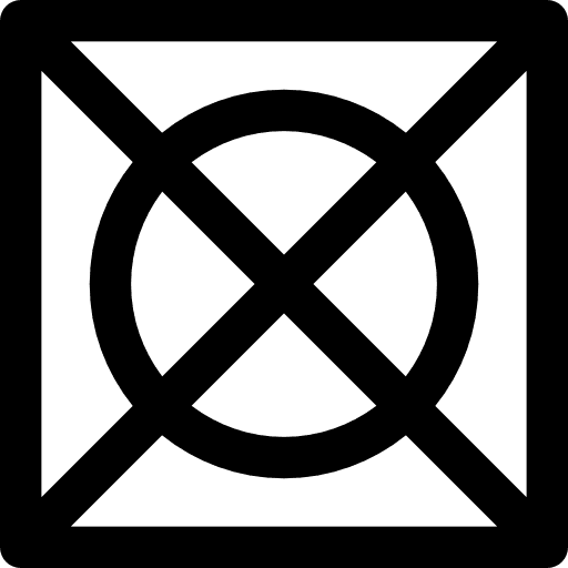 No dry wash laundry circle icon No dry wash laundry circle icon