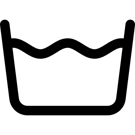 Wash with water shapes washing symbol icon
