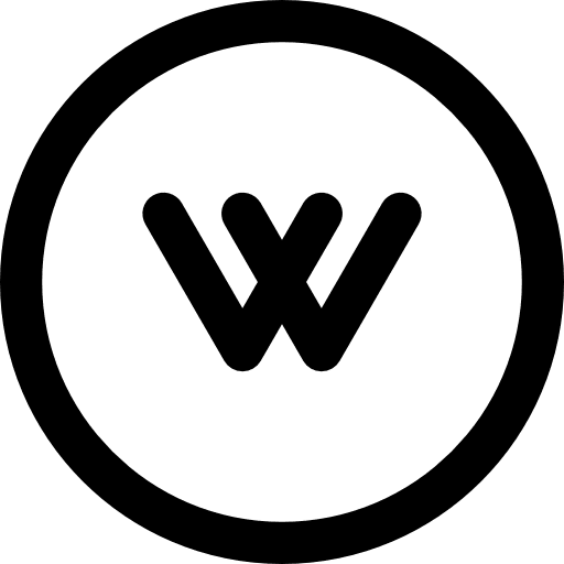 Dry cleaning with mineral spirits circle letter w laundry icon Dry cleaning with mineral spirits circle letter w laundry icon