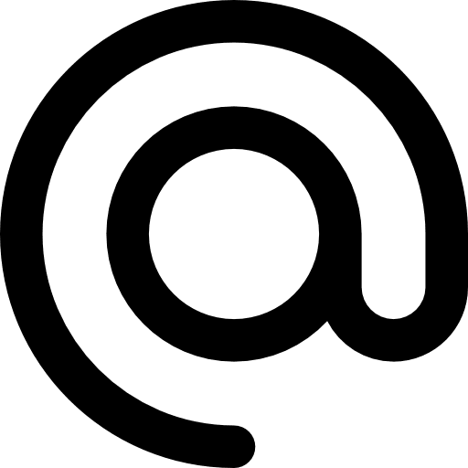 Arroba email internet signs icon