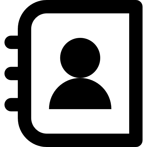 Phone book notepad phone book agenda icon