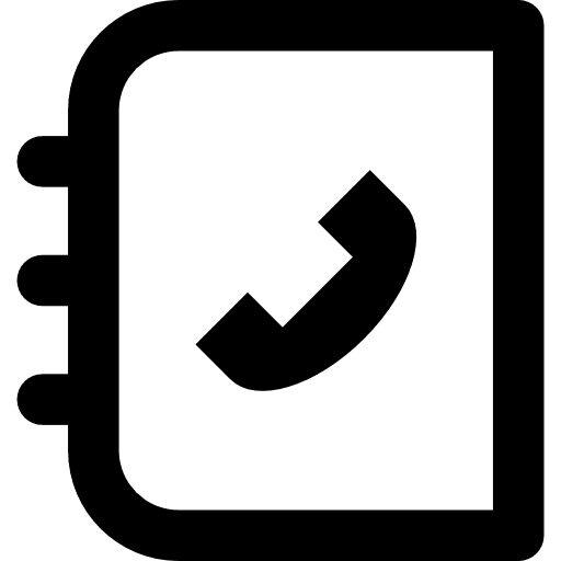 Phone book phone book contact person agenda icon