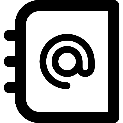 Phone book contacts agenda notepad icon Phone book contacts agenda notepad icon