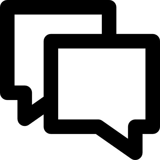 Speech bubble conversation interface chat icon Speech bubble conversation interface chat icon