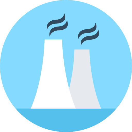 Factory industry landscape industrial icon