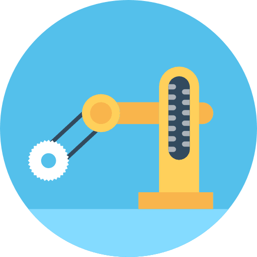 Industrial robot factory industrial robot robotics icon