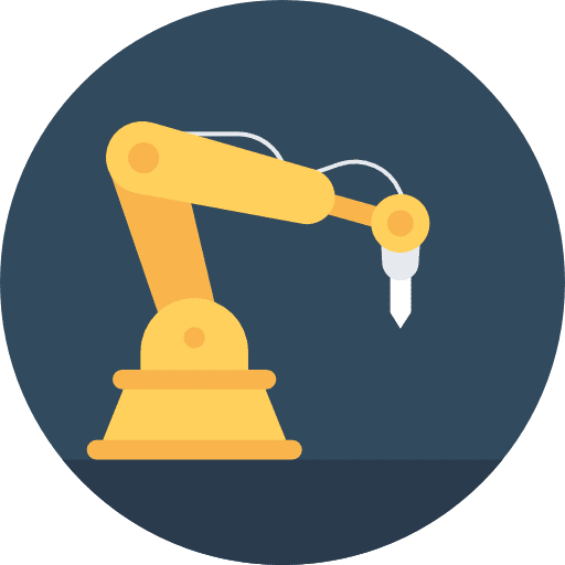 Industrial robot industry industrial robot robotics icon