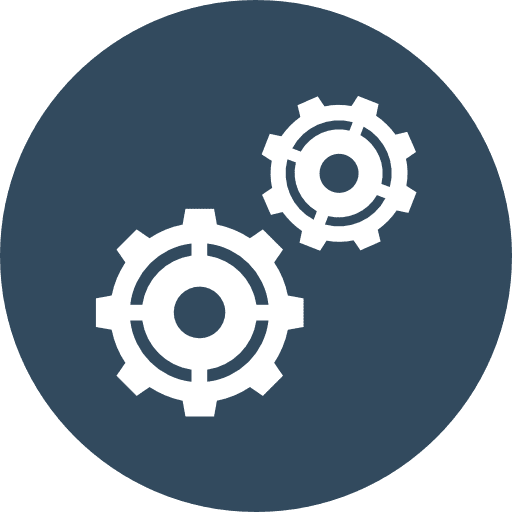 Settings configuration cogwheel gear icon
