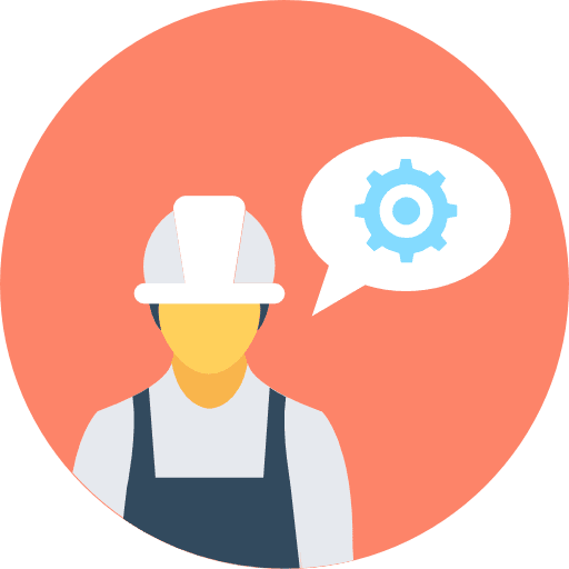 Worker job professions and jobs people icon