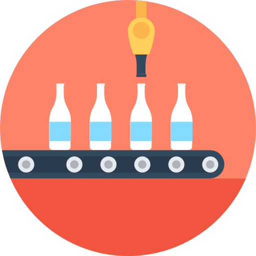 Conveyor technology industry logistics icon