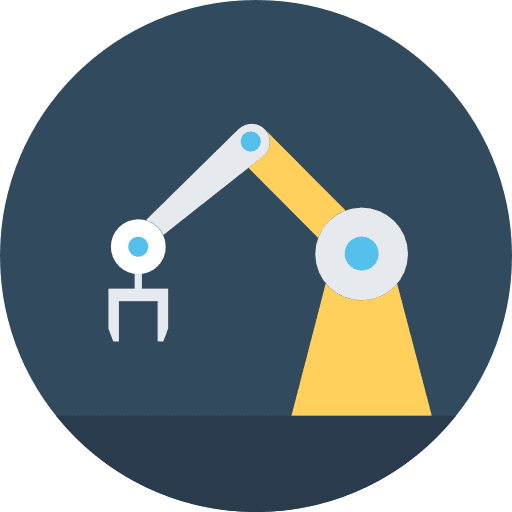 Industrial robot industry industrial robot factory icon