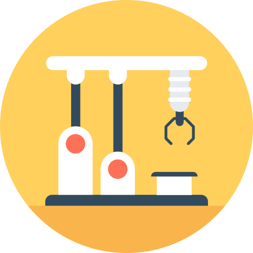 Industrial robot industry industrial robot robotics icon