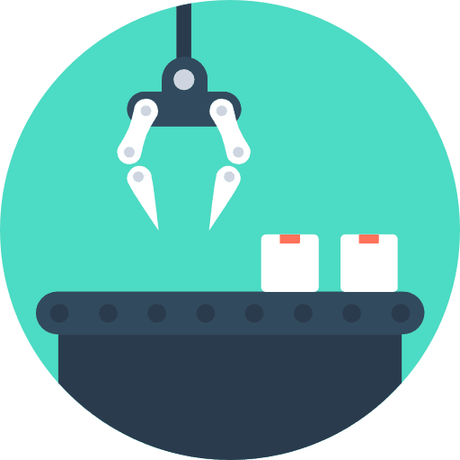 Industrial robot industry robotics industrial robot icon