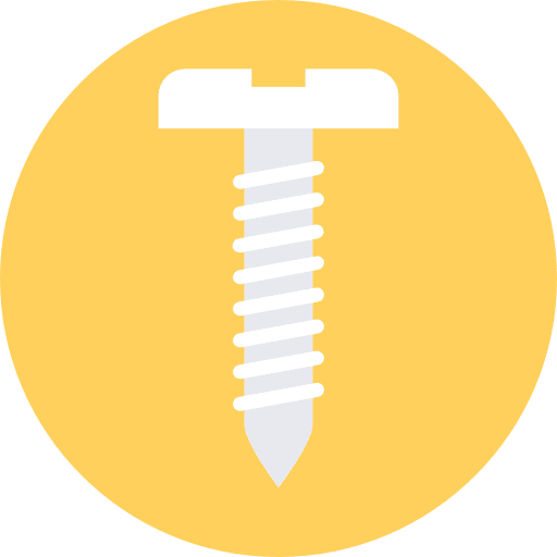 Screw construction construction and tools screw icon
