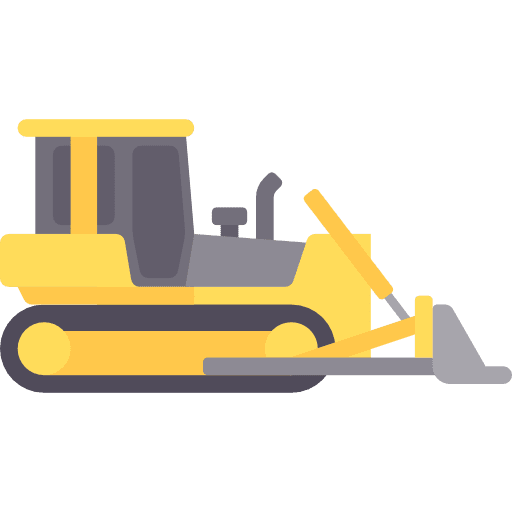 Excavate transport tractor digger icon Excavate transport tractor digger icon