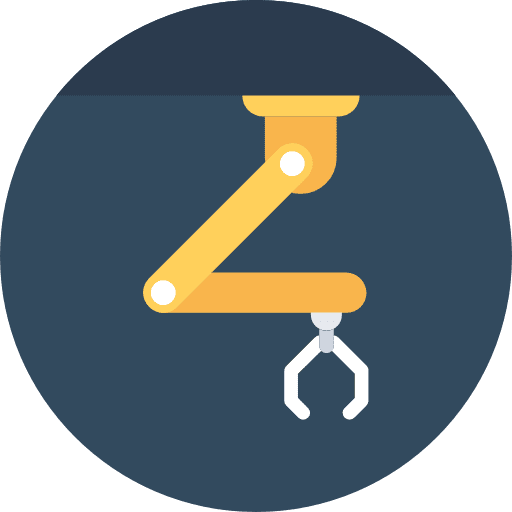 Industrial robot industrial robot factory robotics icon